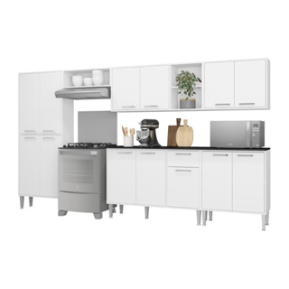 Cozinha Completa c/ Armário e Balcão Xangai Jazz Multimóveis em Oferta na Shopee