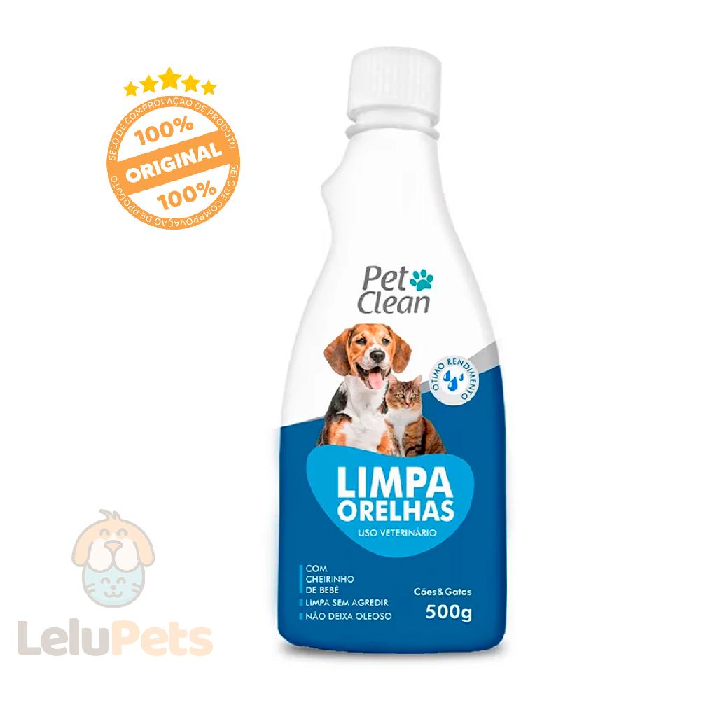 Limpador de Orelhas Pet Clean para Cães e Gatos 500 ml em Oferta na Shopee