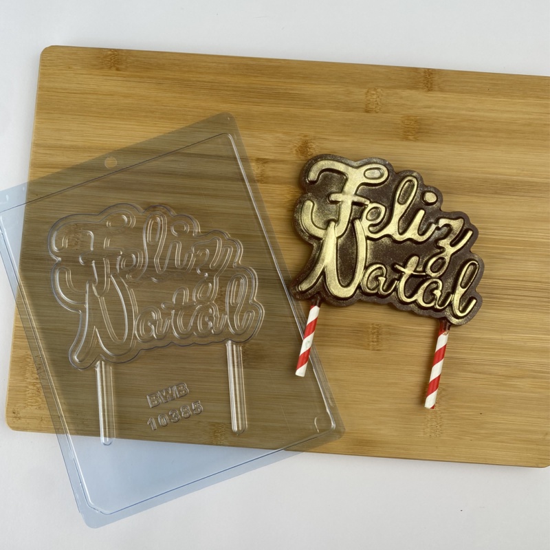 Forma Bwb Simples Topo de Bolo Feliz Natal 135g em Oferta na Shopee