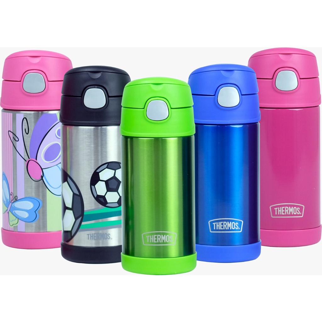 Garrafa Térmica Thermos Inox 355ml Canudo Com Alça e canudo garrafinha conserva por 12 horas