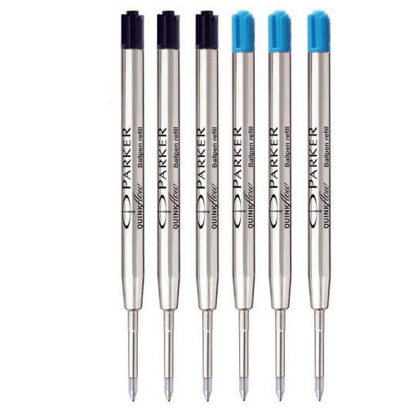 [Compre 2 Grátis 1] Esferográfica Parker Refill Quinkflow Parker Refil Qiaote Refil Esferográfica IM Urban Droll Importado Rotativo Refil Azul Preto Universal Refil