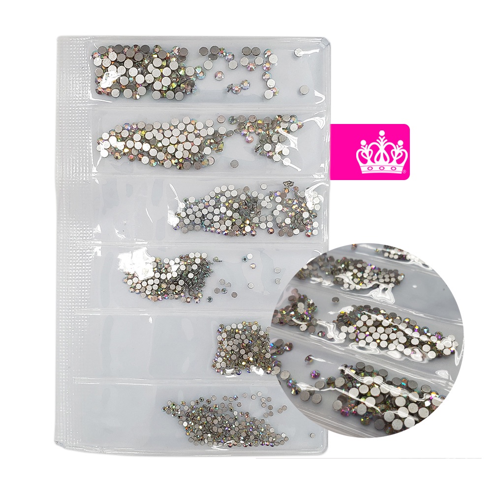 Kit Pedrinha Strass Furta Cor tipo Swarovski 1.440 Peças Pedraria