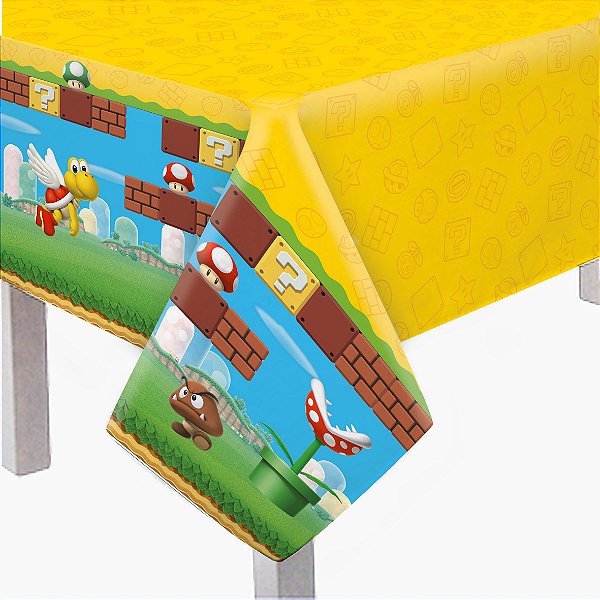 Toalha De Mesa Principal Festa Mario - Cromus - Rizzo Festas em Oferta na Shopee