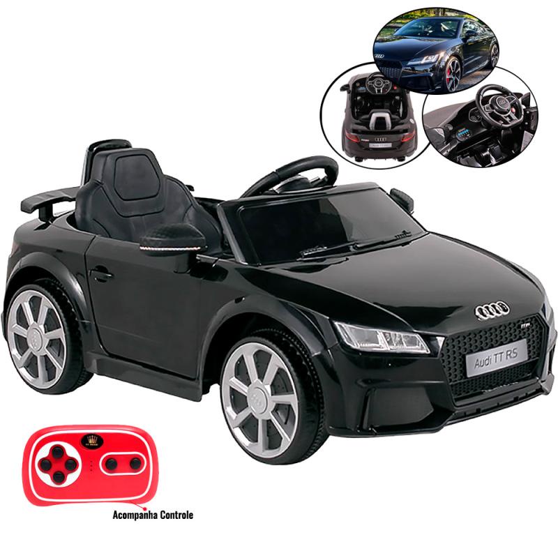 Carro Elétrico Infantil 12v Audi Tt Preto Com Controle Bel em Oferta na Shopee