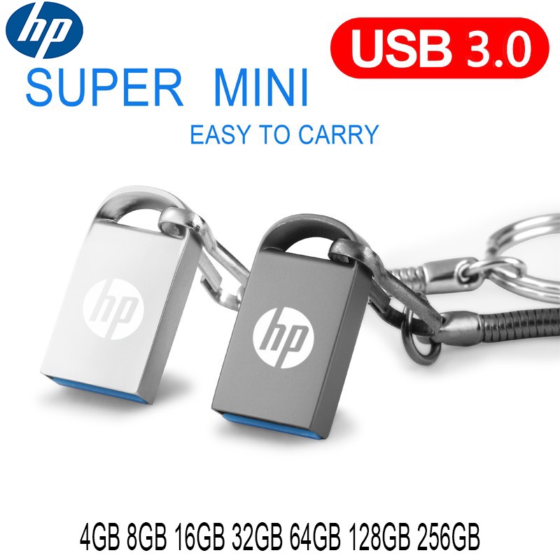 Mini Metal USB 3.0 4GB 32GB 64GB 128GB 256GB Pen Drive À Prova D'água