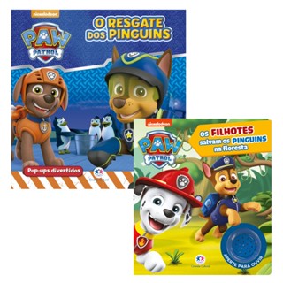 Kit Livros Sonoro/pop up Coleção Patrulha Canina