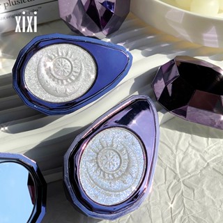 XiXI Bandeja De Reparo De Diamante Roxo Iluminador De Maquiagem Facial Polarizado Tridimensional Cosmético
