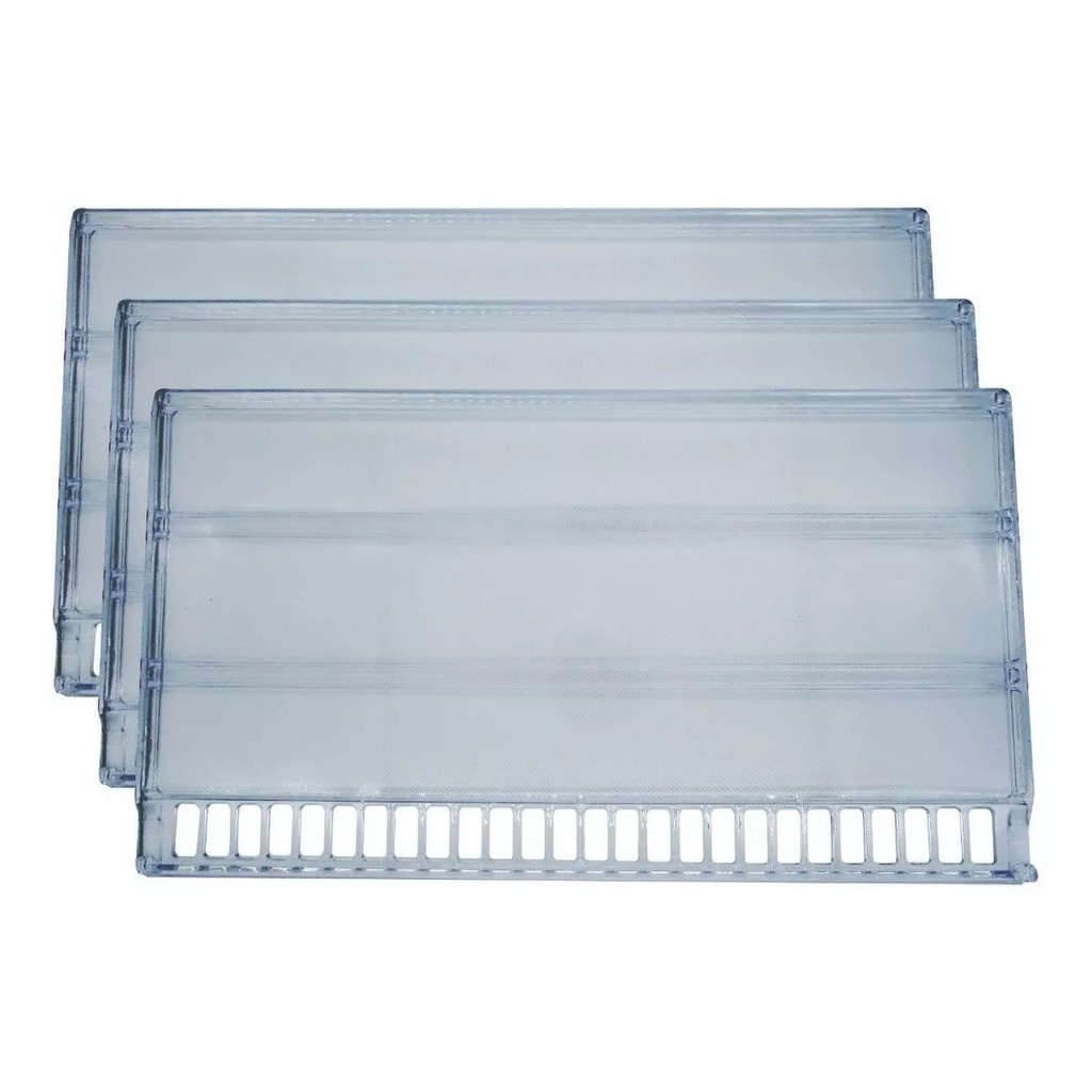 Kit 3 Prateleira De Geladeira Refrigerador Continental Mabe Bosh GE Atacado Rcct (440/470/...