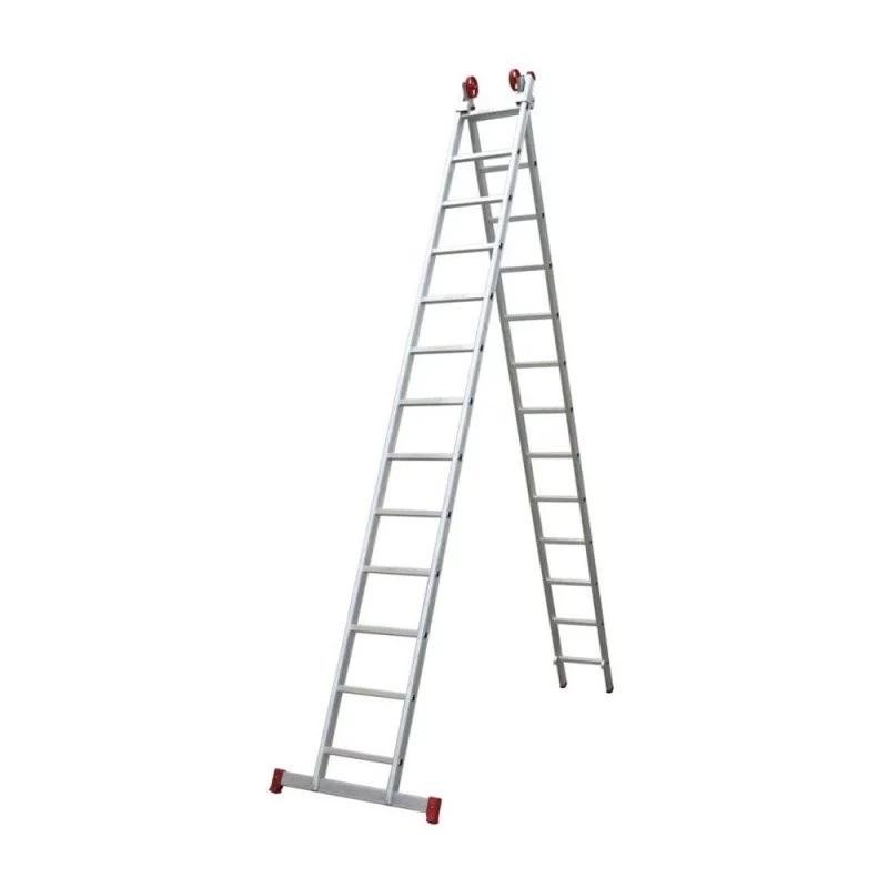Escada Extensiva de Alumínio 13 x 2 Degraus 3,80 x 6,68 Metros ESC0622 BOTAFOGO em Oferta na Shopee