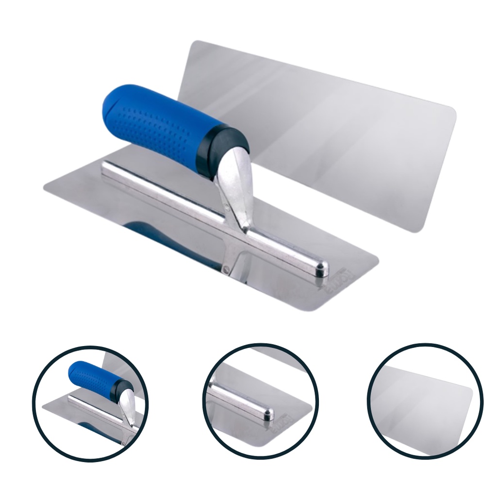 Desempenadeira Aço Inox com Cabo P/ Efeito Marmorizado Roma em Oferta na Shopee