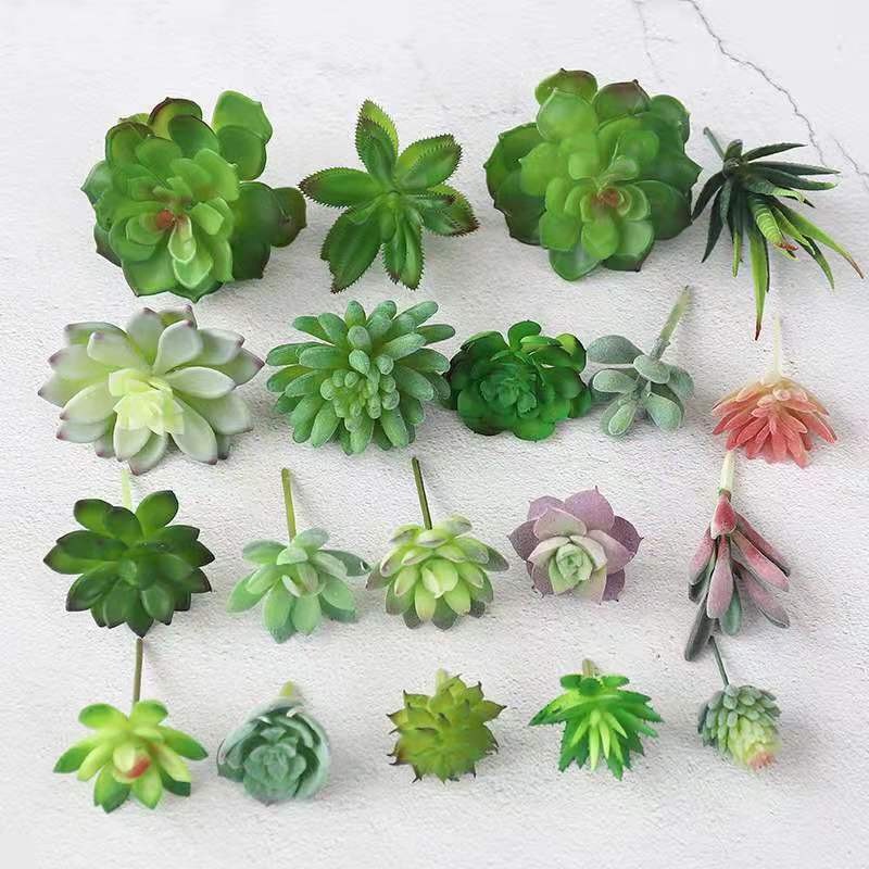Kit 10 Suculentas E Cactus Verdes Artificiais Realistas Decoração Sem Vaso  Só Planta | Shopee Brasil
