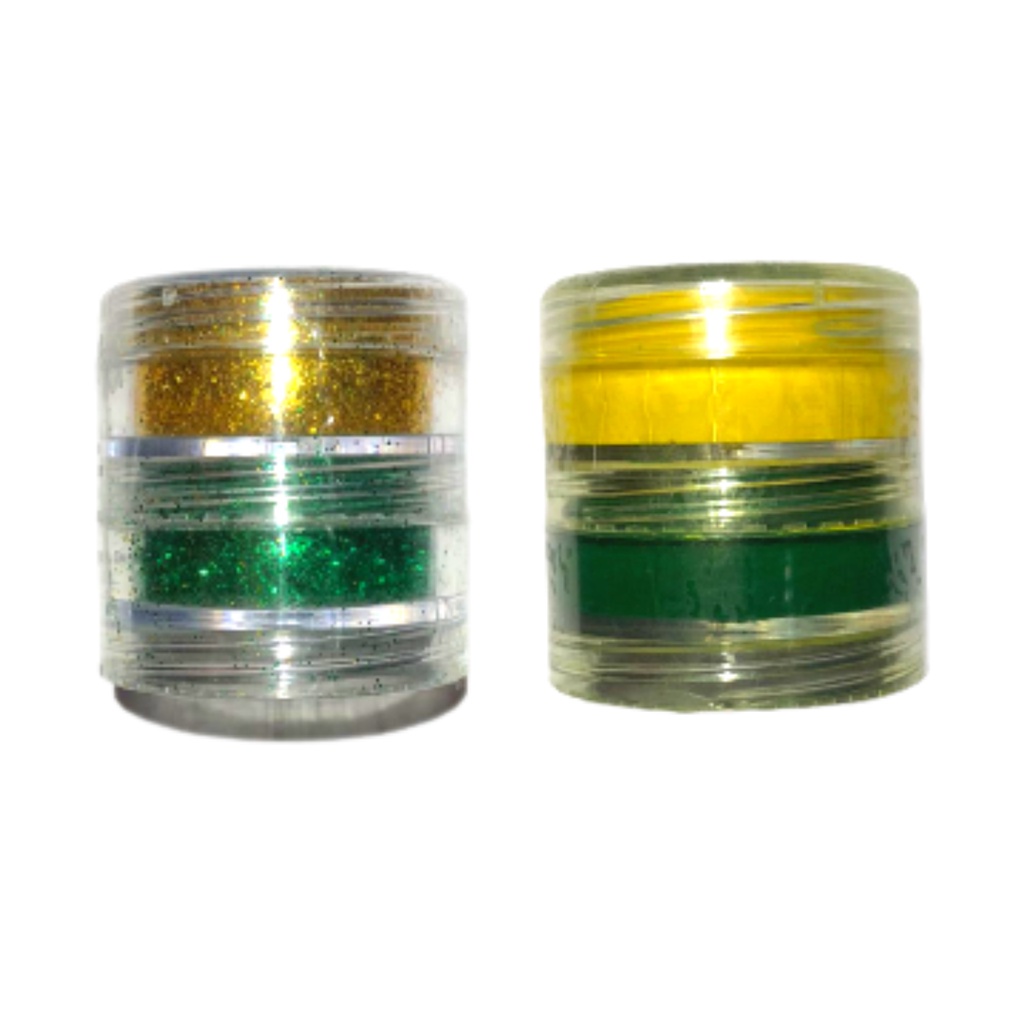 Tintas Cremosas C/ ou Sem Glitter - Verde e Amarelo - Brasil - Copa do Mundo!