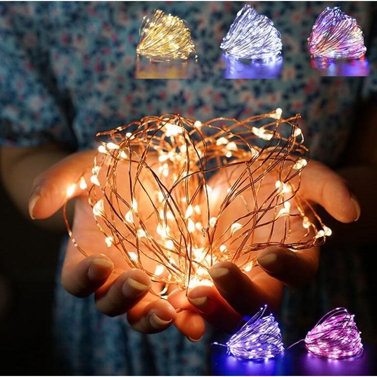 (Bateria Incluída) Luzes De Fada LED De Fio De Cobre Para Festa De Casamento Decoração De Natal