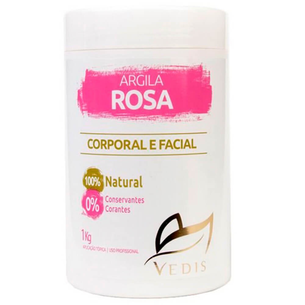 Argila Rosa em Pó Efeito Calmante Vedis 1kg