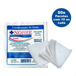 Compressa Gaze Esteril Pacote Com Kit 500 Unidades Nobre