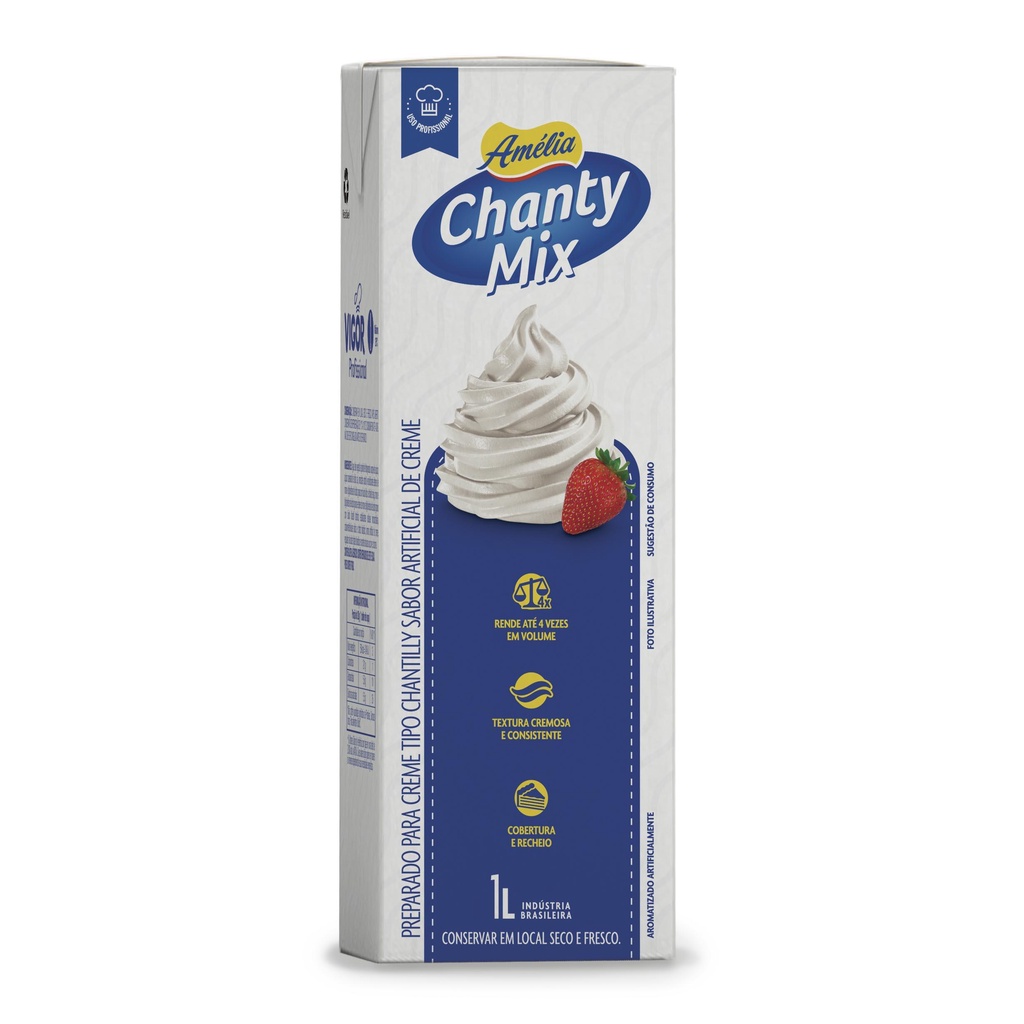 Chantilly Chanty Mix Amélia 1 Litro - Vigor