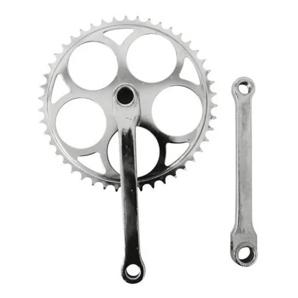 Pedivela para Chaveta 170mm 46 Dentes Modelo Antigo Cromado