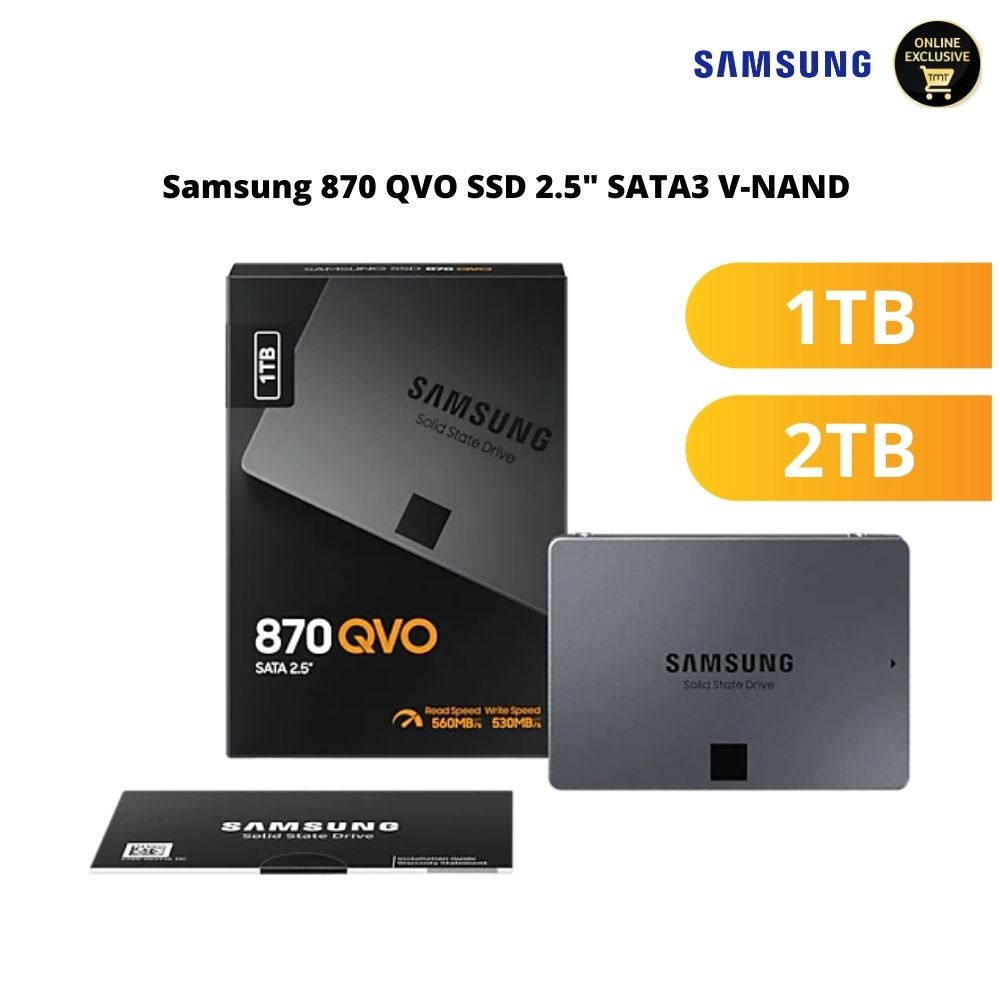 Samsung HD SSD QVO 870 2TB/1TB/500GB QLC NAND SATA III 2.5 " Unidade De Estado Sólido Interno Para PC Laptop