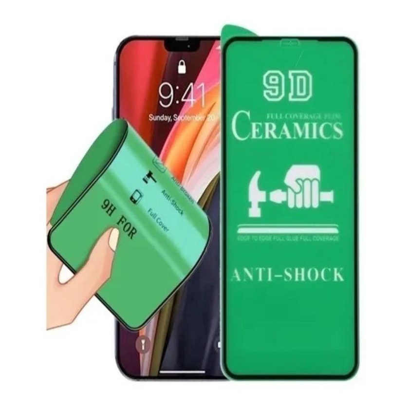 Película Cerâmica 9D ou Vidro 3D iPhone 6 7 8 X XS XR 11 12 13 14 Pro Max em Oferta na Shopee