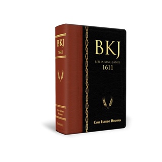 Bíblia de Estudo Holman King James | Marrom e Preta | 6º Edição em Oferta na Shopee