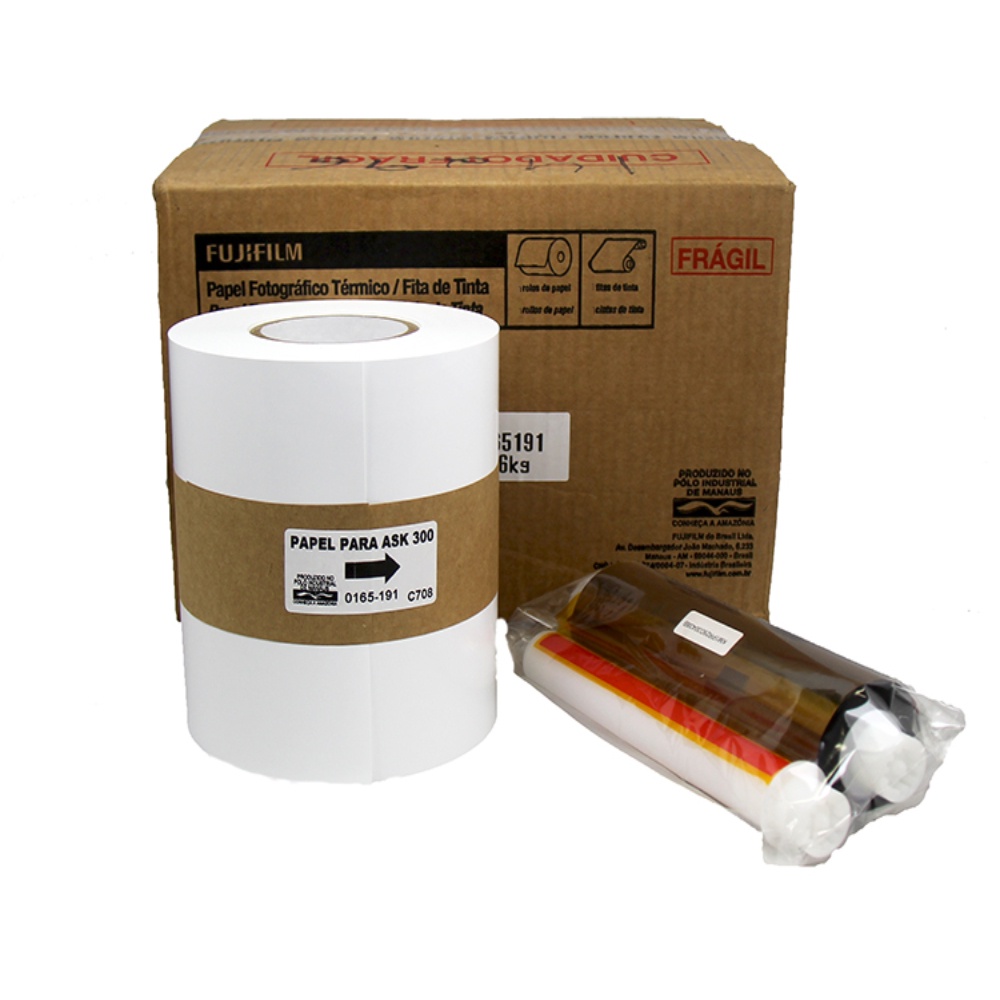 Papel e Ribbon Fujifilm ASK 300 10x15
