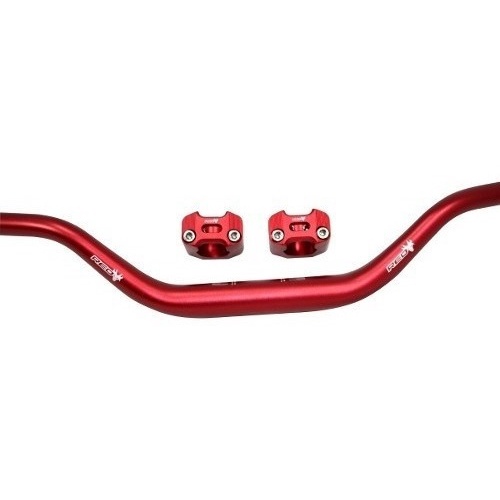 Guidão Big Bar Fat 31mm Alto Red Dragon Alum Al6061 Vermelho