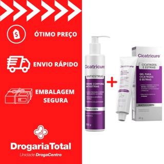 Kit Cicatricure Antiestrias Corporal 250g + Cicatricure Gel Antiestrias e Cicatrizes Facial e Corporal 30g