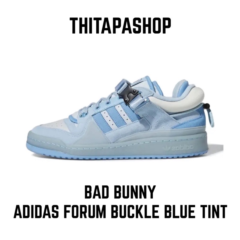 BAD BUNNY X ADIDAS FORUM Tênis De Cor Azul Tendência casual Escorrega