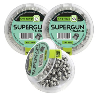 3 Chumbinhos Supergun 5.5mm 300 Unidades – Technogun em Oferta na Shopee