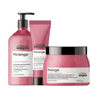 Kit L'Oréal Professionnel Serie Expert Pro Longer - Shampoo e Máscara e Leave-in em Oferta na Shopee