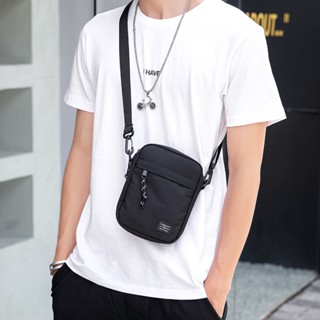 Homens Leve Rua Vestir Pequeno Ombro Mini Bolsa Pequena De Mochila Diagonal