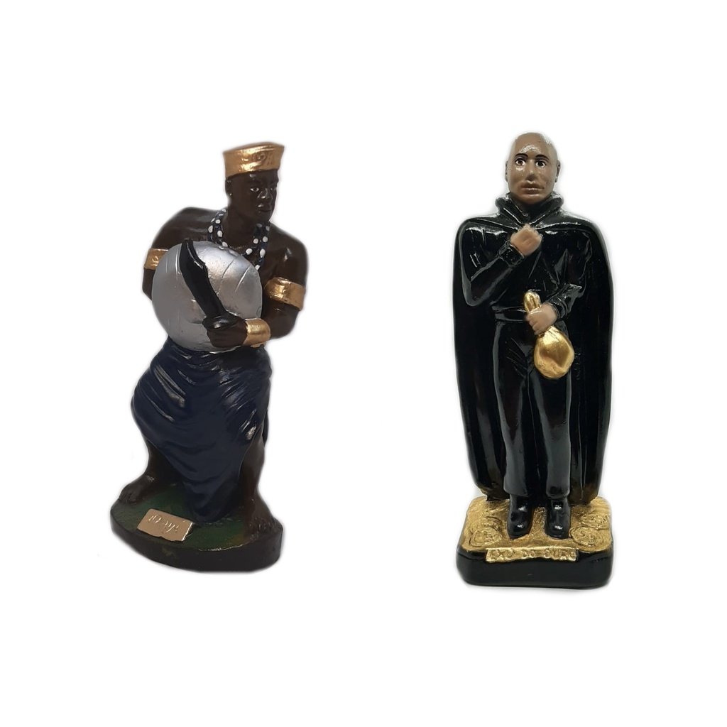 Imagem Orixá Ogum E Exu Do Ouro Candomblé Umbanda Estátua