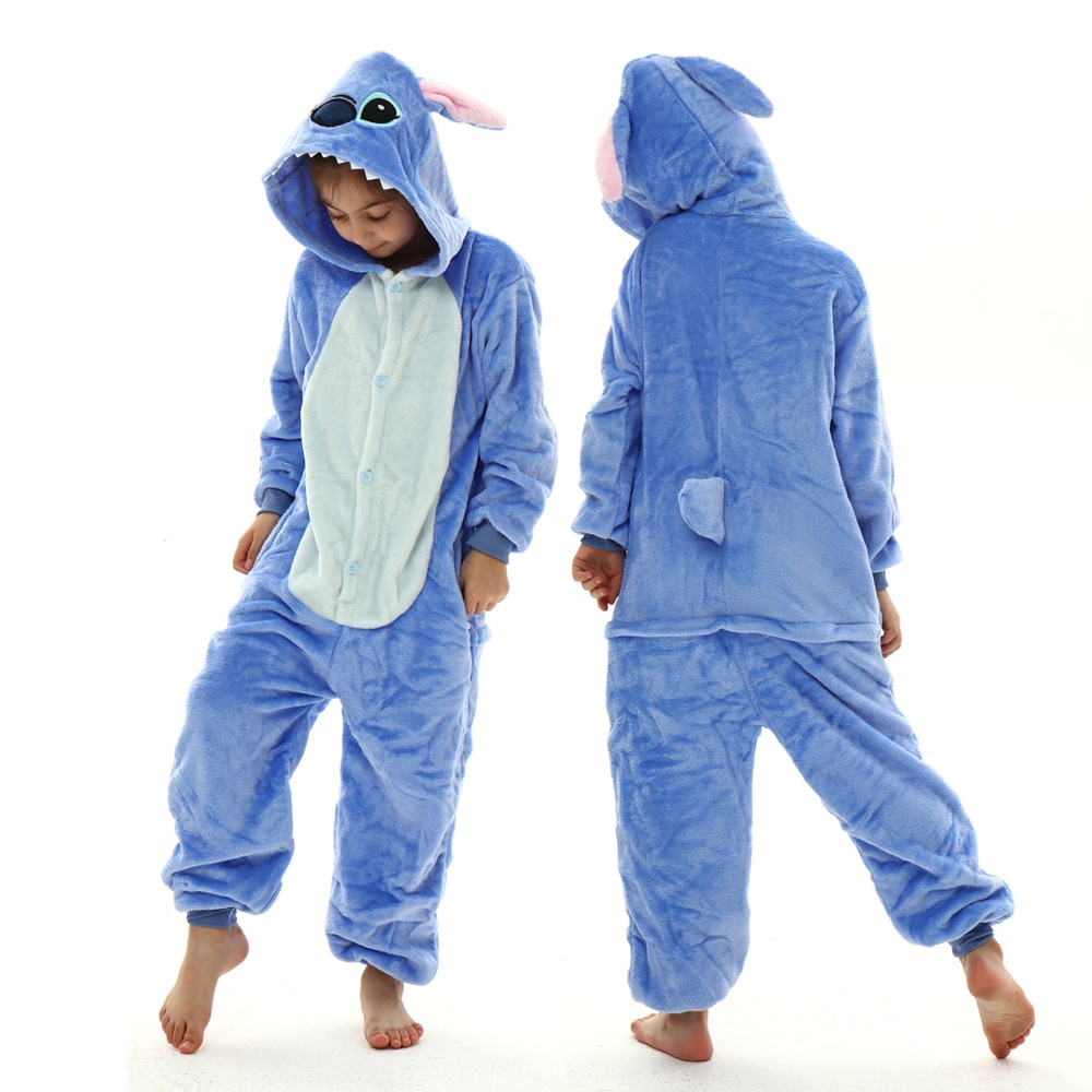 Pijama Térmica Enteriza Disfraz Stitch Niños