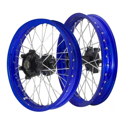 Par Roda Azul Lander 250 Abs 2020 Aro Aluminio Raio Inox 4mm