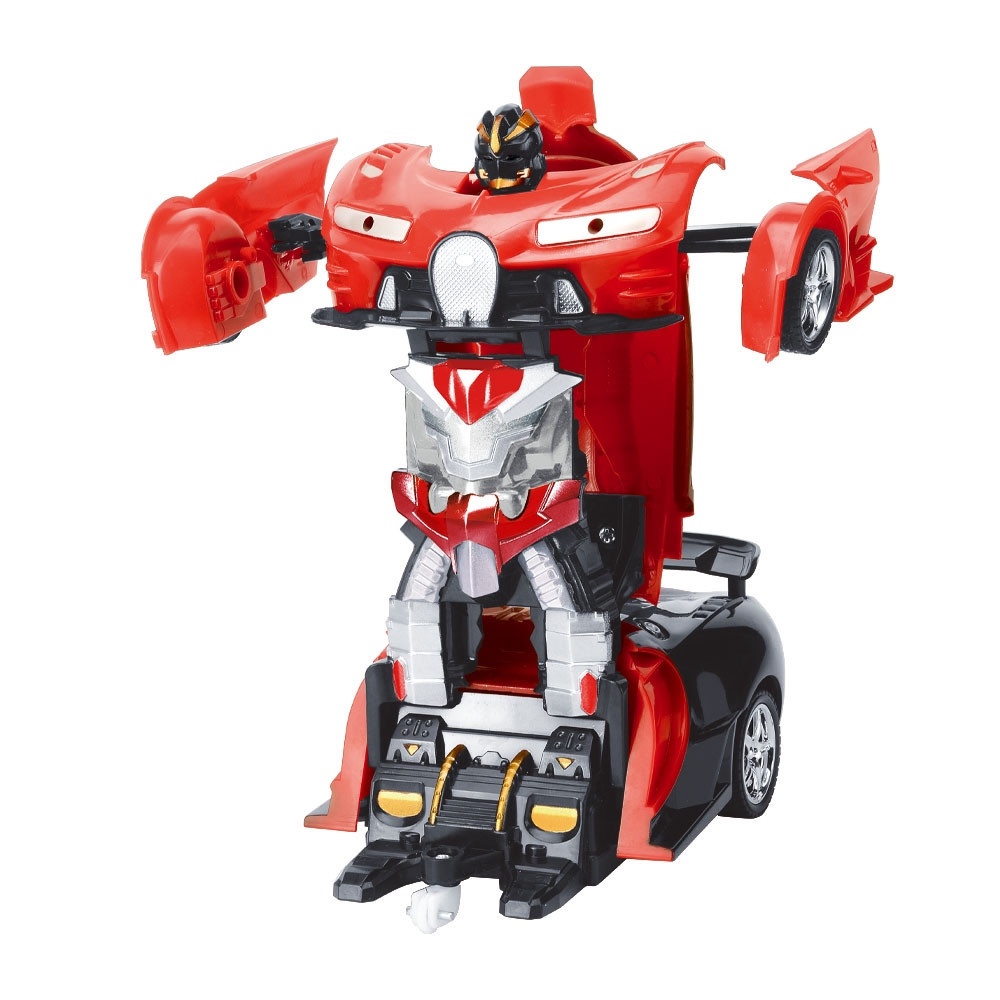 Carrinho Transformável Controle Remoto Megaformers Auto Neptune Vermelho Multikids - BR1651