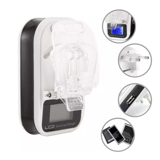 Carregador de bateria Universal esterno com USB e luz de Led indicativa. em Oferta na Shopee