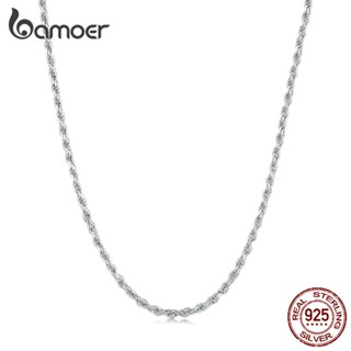 Bamoer S925 Colar Básico De Chopin De Moda Design Simples Para Mulheres
