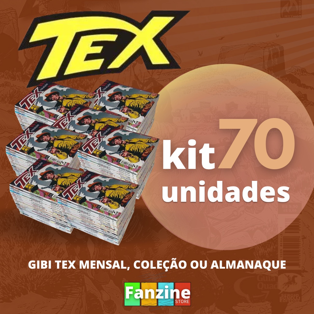 Lote Com 70 Gibis Tex Mensal, Coleção E Almanaque Sortidos