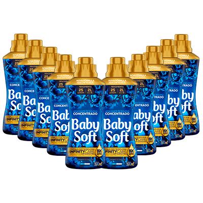 Kit 10 Amaciante Concentrado Baby Soft Carinho e Cuidado 500ml em Oferta na Shopee