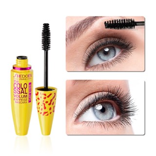 Shedoes Banana Yellow Tube Leopard Mascara/Delicado E Máscara Grossa