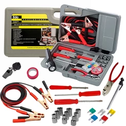 Kit Emergência Auto Socorro de Ferramentas E Acessórios Automotivos 32 Peças Profissional