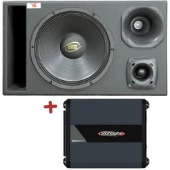 Caixa Trio 12'' Eros E-450 + ST200 + D200 + Módulo SD800.4