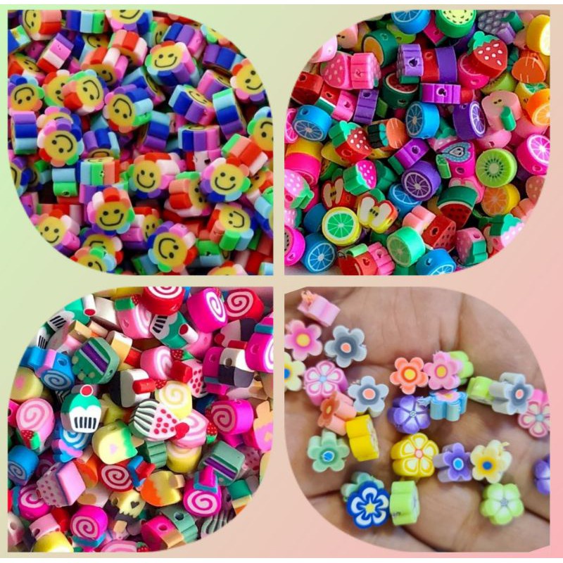 Kit Miçanga Infantil Smile, Flor, Docinho, Frutinhas 200 Pçs 