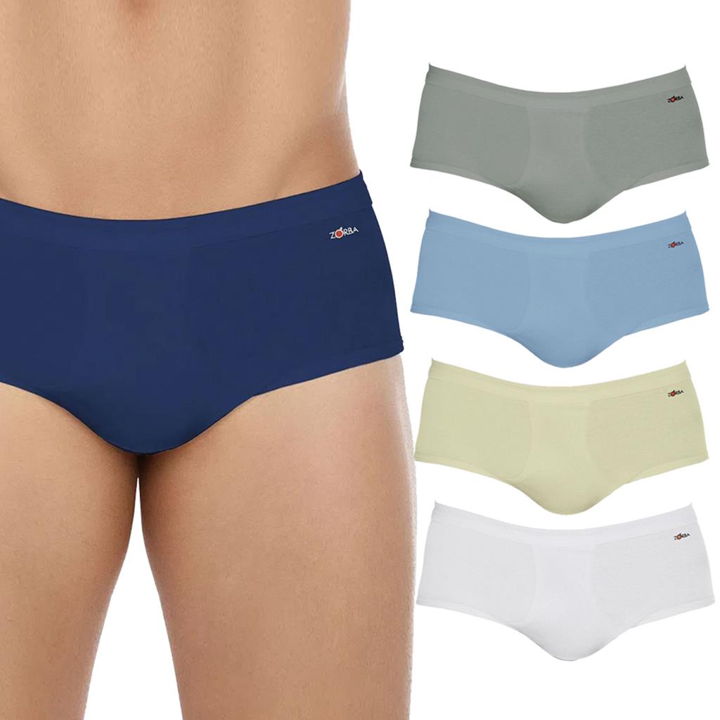 Kit 2 Cuecas Slip Zorba 185 Cavada Linea Com Abertura Frontal Algodão