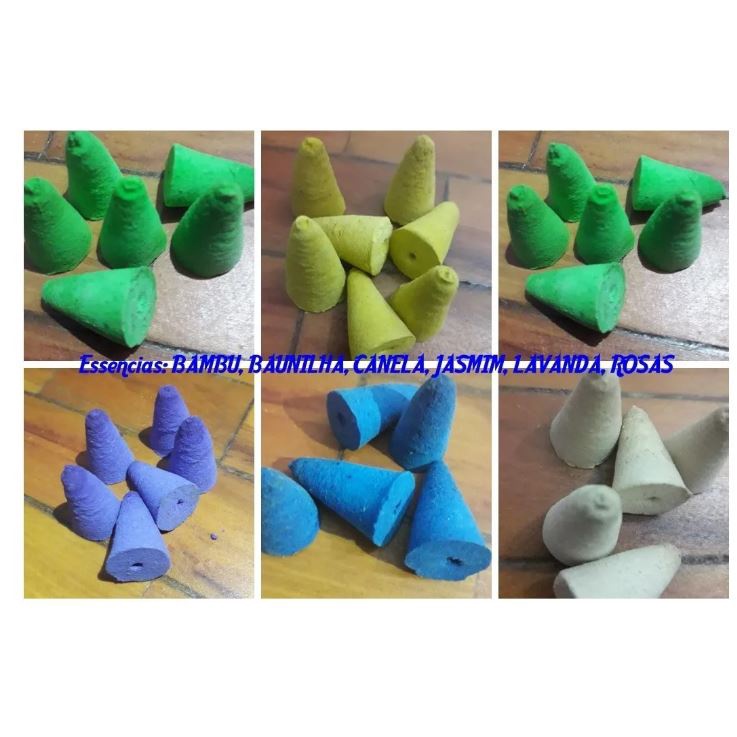 Incenso Cone Cascata Backflow Artesanal Pacote Com 12 Cones em Oferta na Shopee