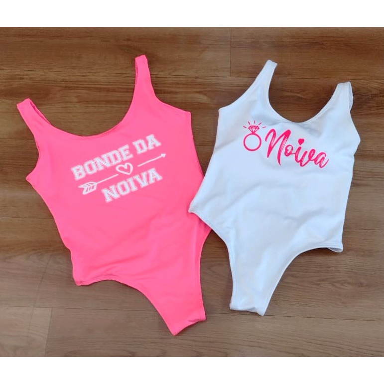 Body Maiô Chá de Lingerie Despedida de Solteira Suplex Bride Promoção