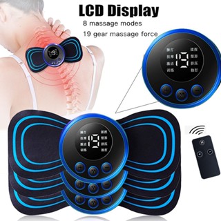 8 Modos 19 Engrenagens Elétrico De Pulso Pescoço Massageador Cervical Costas Músculo Ferramenta De Alívio Da Dor Muscular De Ombro Massagem Corpo Relaxar Almofada