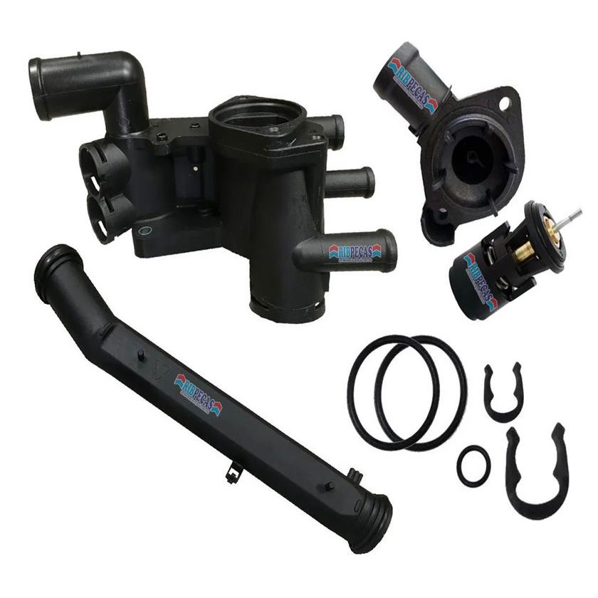 KIT CARCACA  VALVULA TERMOSTATICA S/ SENSOR GOL VOYAGE SAVEIRO FOX SPACE FOX POLO A3 A4 GOLF 1.6 G5