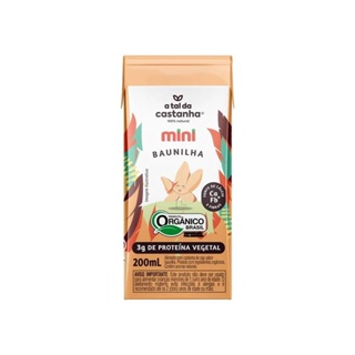 Castanha de Caju com Baunilha Mini Orgânico 200ml  - A Tal da Castanha em Oferta na Shopee