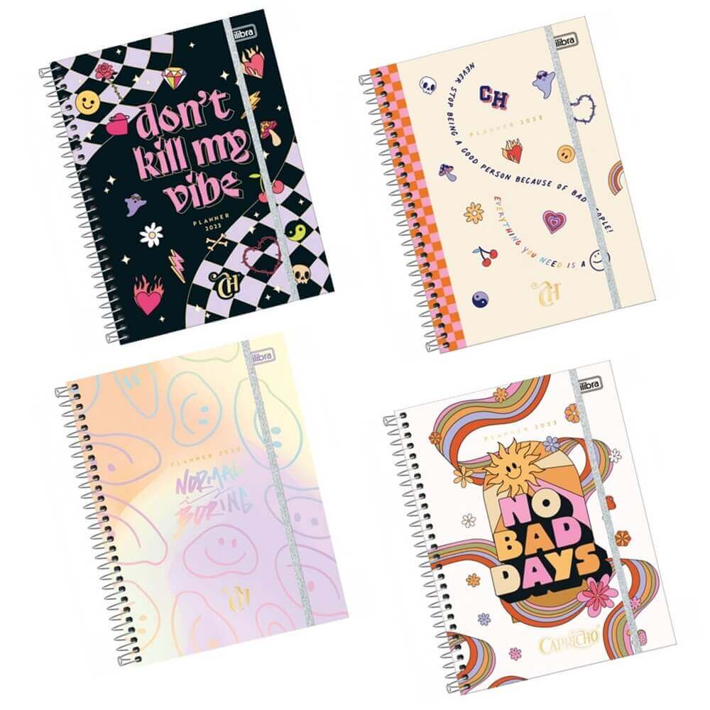 Planner 2023 Capricho Espiral 17,7 x 24 cm Tilibra Shopee Brasil